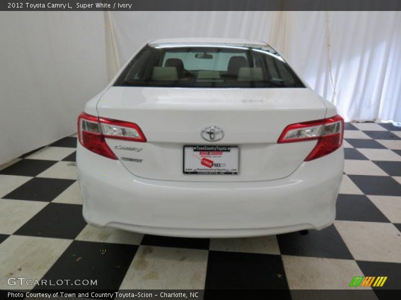 Super White / Ivory 2012 Toyota Camry L