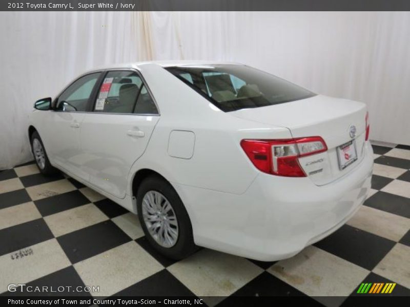 Super White / Ivory 2012 Toyota Camry L