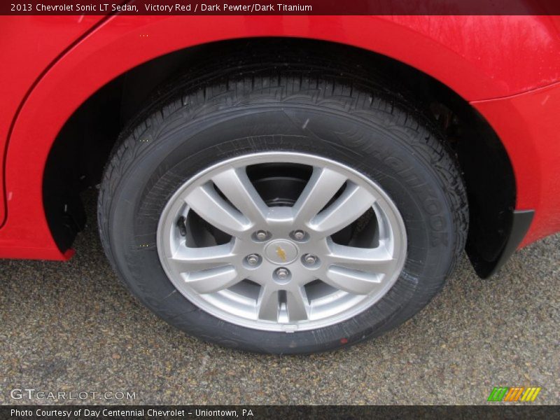 Victory Red / Dark Pewter/Dark Titanium 2013 Chevrolet Sonic LT Sedan