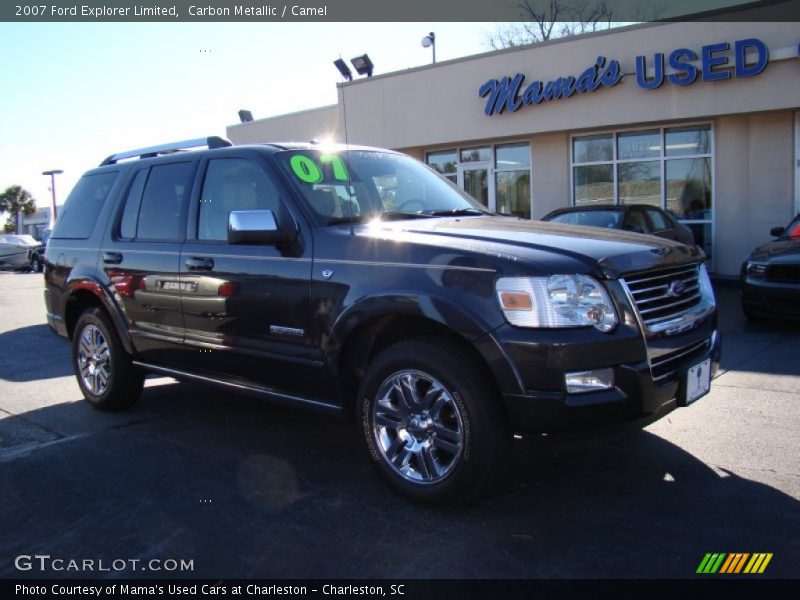 Carbon Metallic / Camel 2007 Ford Explorer Limited