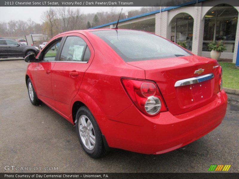 Victory Red / Dark Pewter/Dark Titanium 2013 Chevrolet Sonic LT Sedan