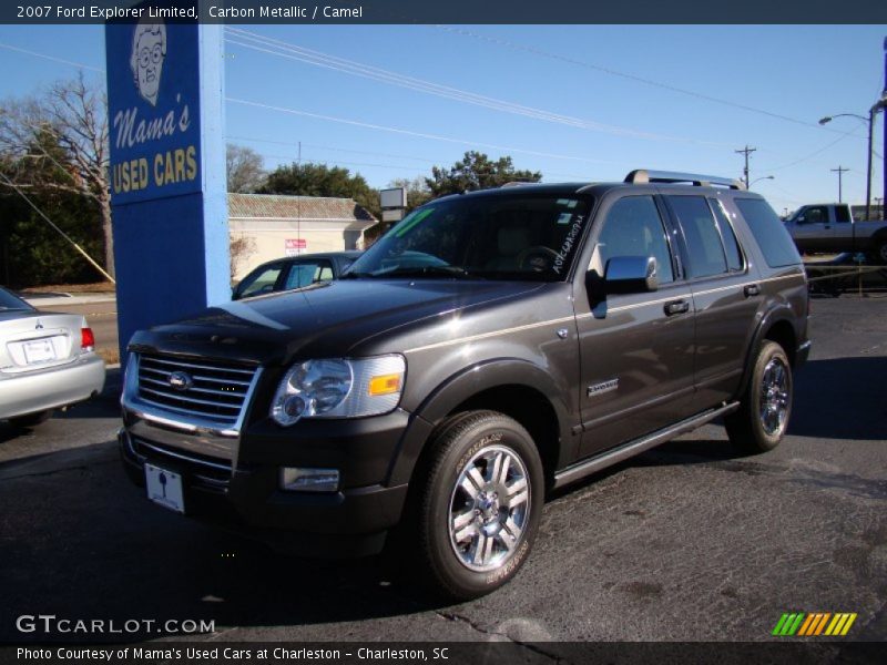 Carbon Metallic / Camel 2007 Ford Explorer Limited