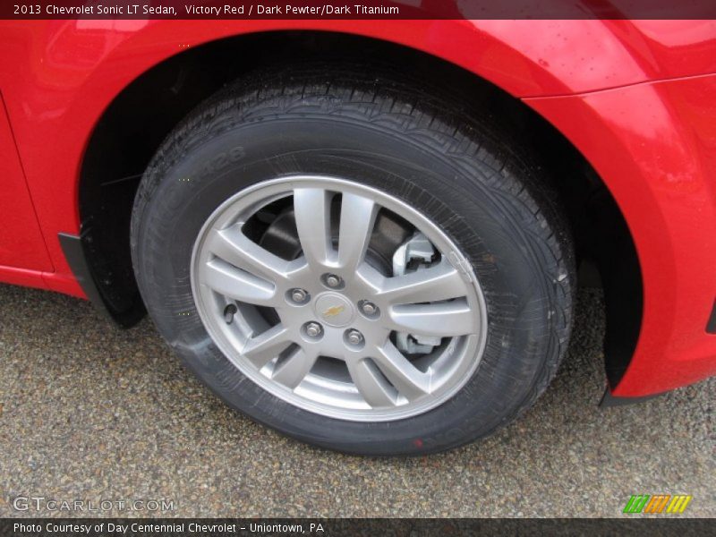 Victory Red / Dark Pewter/Dark Titanium 2013 Chevrolet Sonic LT Sedan