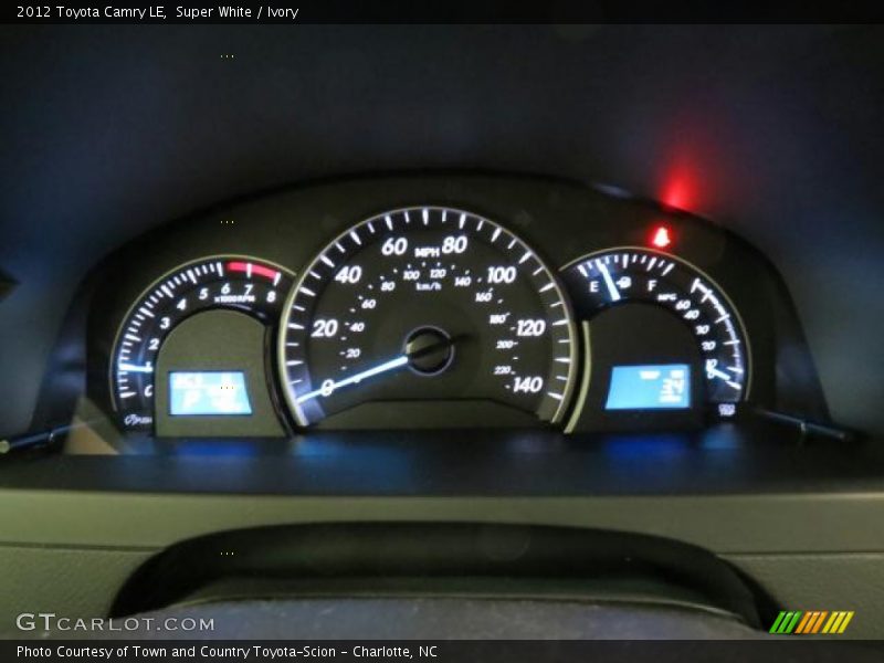 Super White / Ivory 2012 Toyota Camry LE