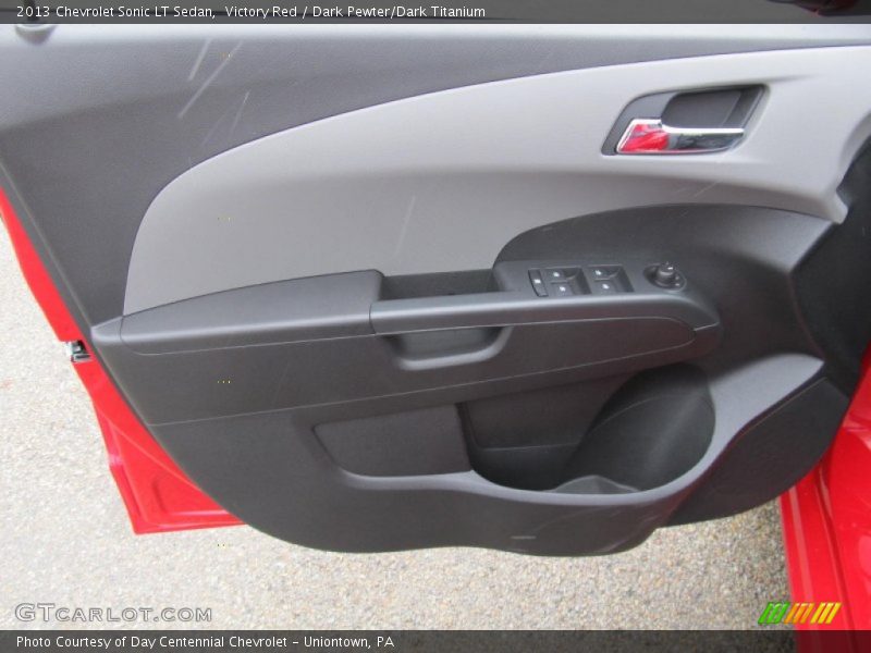 Victory Red / Dark Pewter/Dark Titanium 2013 Chevrolet Sonic LT Sedan