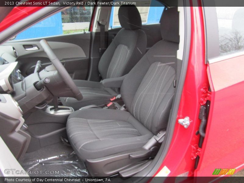 Victory Red / Dark Pewter/Dark Titanium 2013 Chevrolet Sonic LT Sedan