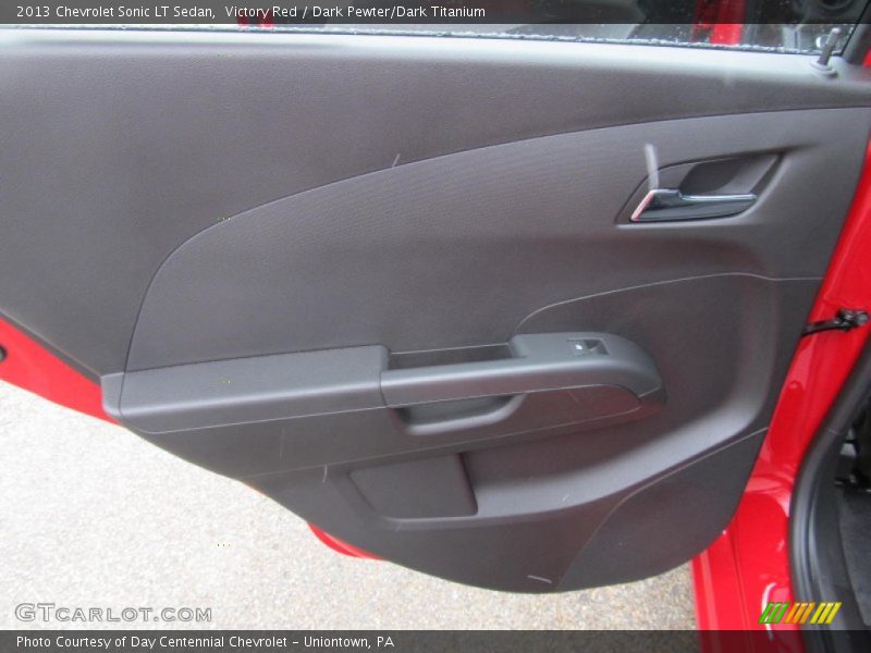 Victory Red / Dark Pewter/Dark Titanium 2013 Chevrolet Sonic LT Sedan