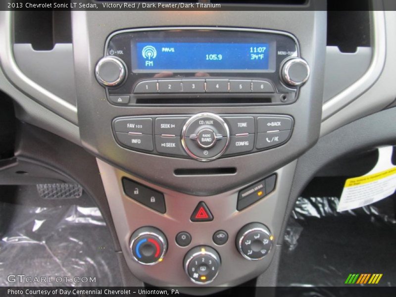 Victory Red / Dark Pewter/Dark Titanium 2013 Chevrolet Sonic LT Sedan
