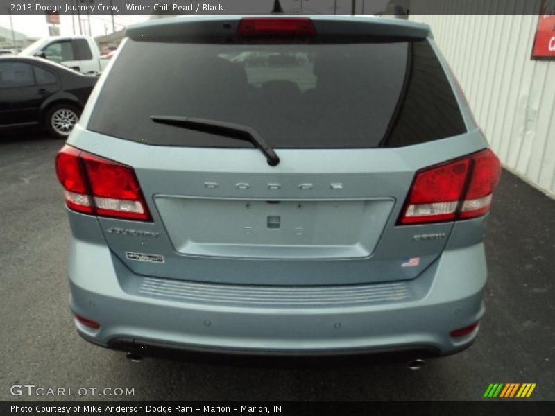 Winter Chill Pearl / Black 2013 Dodge Journey Crew