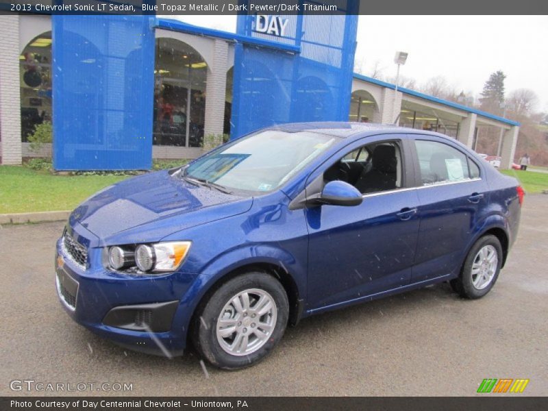 Blue Topaz Metallic / Dark Pewter/Dark Titanium 2013 Chevrolet Sonic LT Sedan