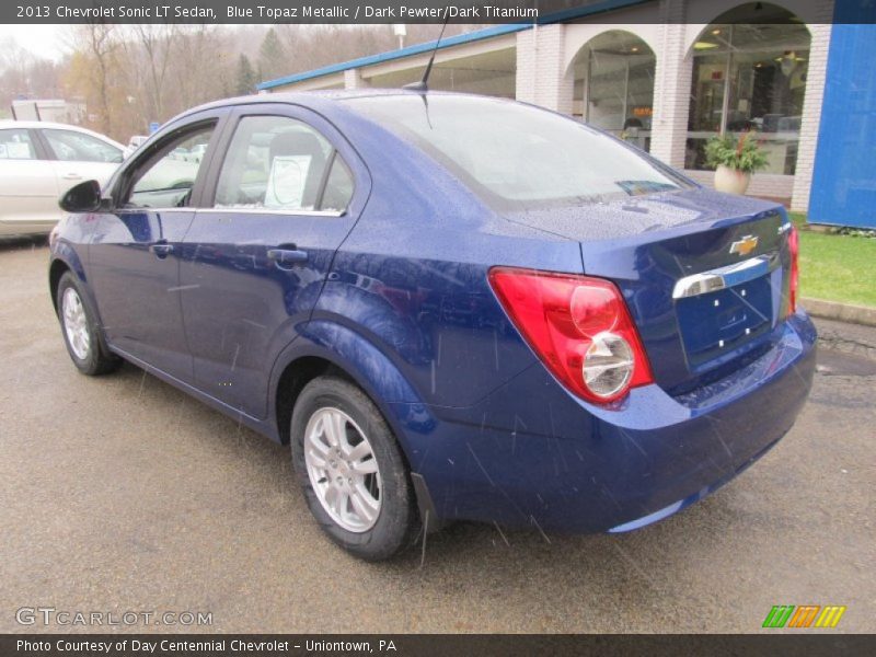 Blue Topaz Metallic / Dark Pewter/Dark Titanium 2013 Chevrolet Sonic LT Sedan