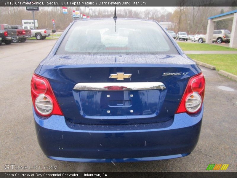 Blue Topaz Metallic / Dark Pewter/Dark Titanium 2013 Chevrolet Sonic LT Sedan
