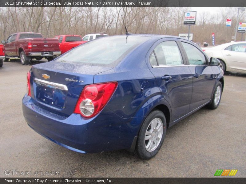 Blue Topaz Metallic / Dark Pewter/Dark Titanium 2013 Chevrolet Sonic LT Sedan