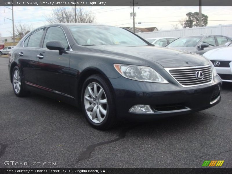 Smokey Granite Gray Mica / Light Gray 2009 Lexus LS 460