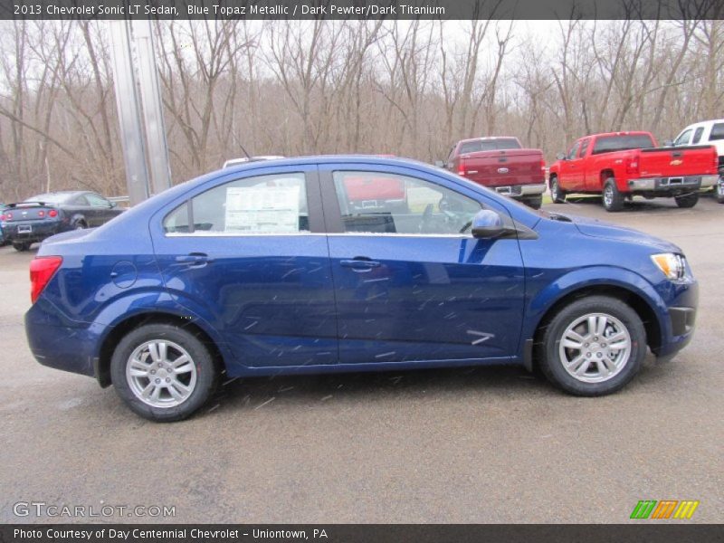Blue Topaz Metallic / Dark Pewter/Dark Titanium 2013 Chevrolet Sonic LT Sedan