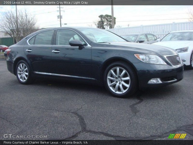 Smokey Granite Gray Mica / Light Gray 2009 Lexus LS 460