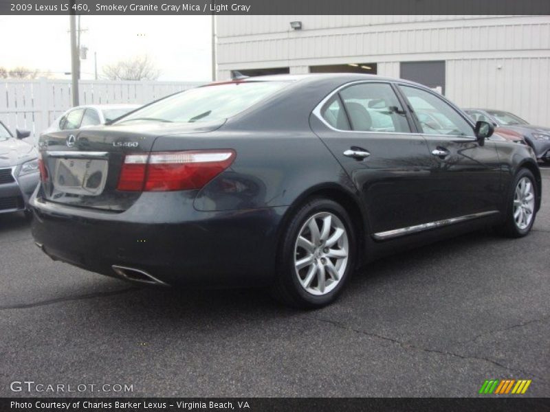 Smokey Granite Gray Mica / Light Gray 2009 Lexus LS 460