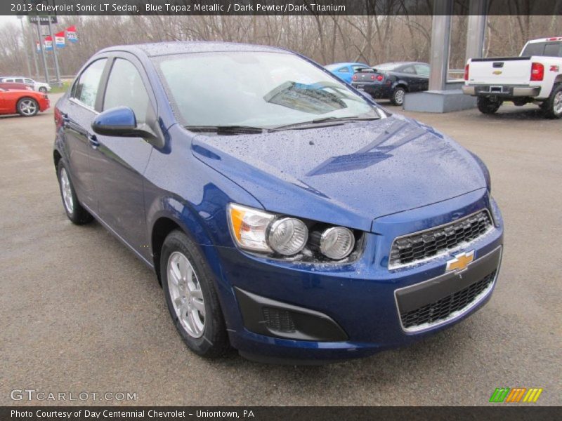 Blue Topaz Metallic / Dark Pewter/Dark Titanium 2013 Chevrolet Sonic LT Sedan