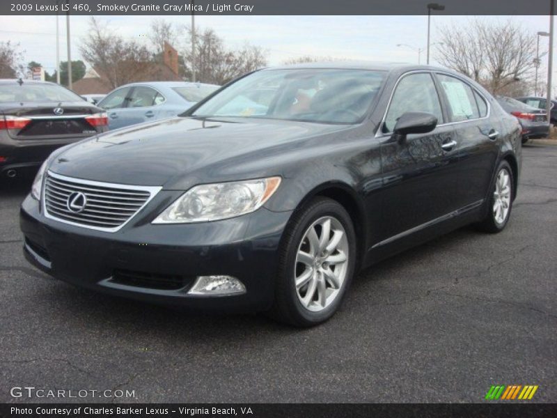 Smokey Granite Gray Mica / Light Gray 2009 Lexus LS 460