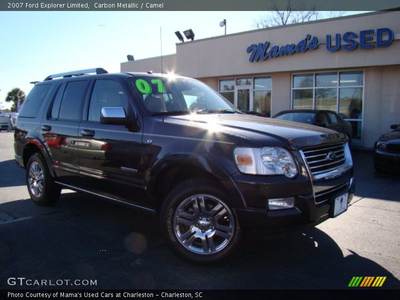 Carbon Metallic / Camel 2007 Ford Explorer Limited