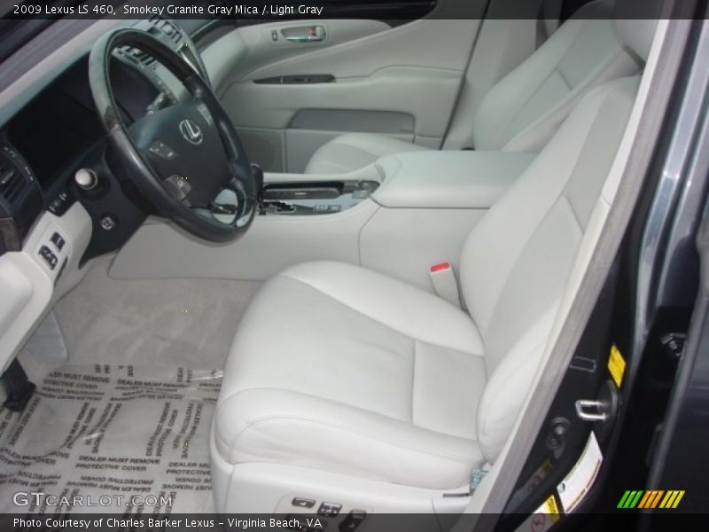 Smokey Granite Gray Mica / Light Gray 2009 Lexus LS 460
