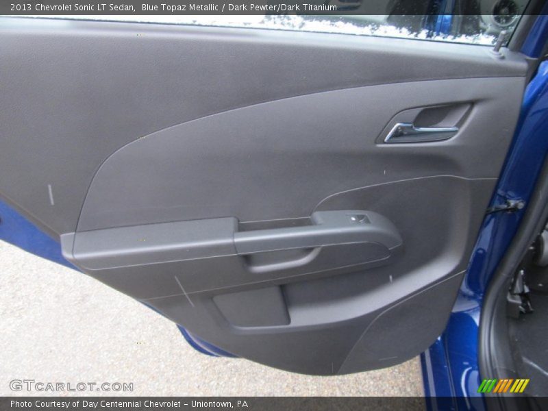 Blue Topaz Metallic / Dark Pewter/Dark Titanium 2013 Chevrolet Sonic LT Sedan