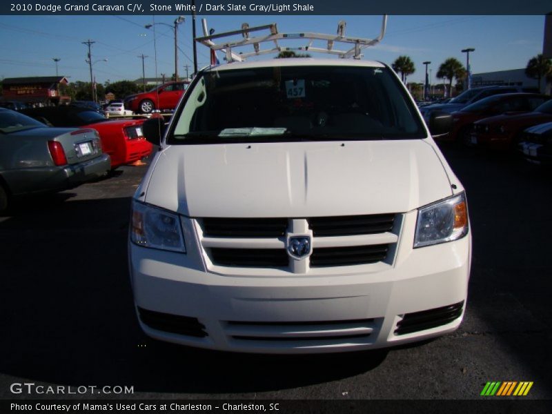 Stone White / Dark Slate Gray/Light Shale 2010 Dodge Grand Caravan C/V