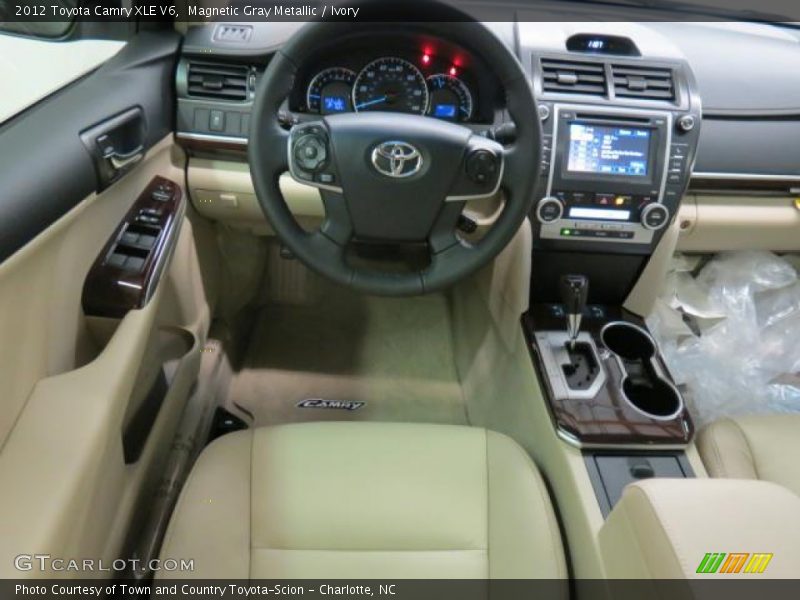 Magnetic Gray Metallic / Ivory 2012 Toyota Camry XLE V6