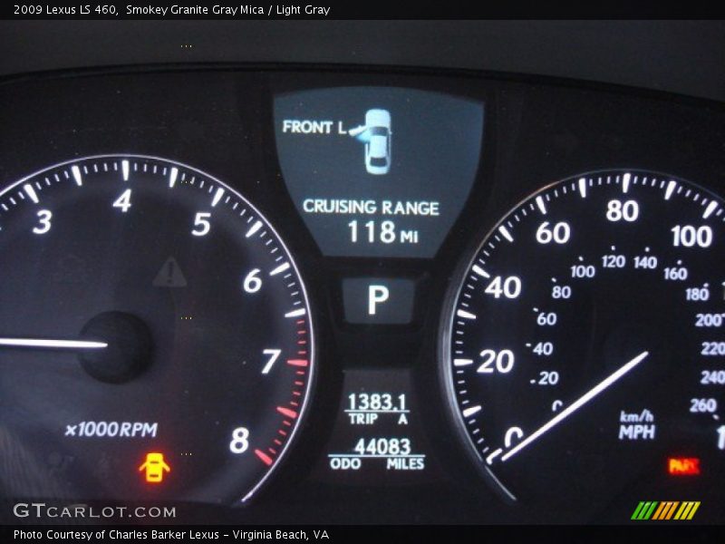 Smokey Granite Gray Mica / Light Gray 2009 Lexus LS 460