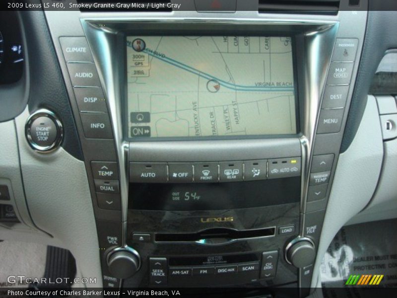 Smokey Granite Gray Mica / Light Gray 2009 Lexus LS 460