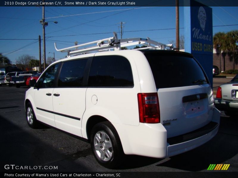 Stone White / Dark Slate Gray/Light Shale 2010 Dodge Grand Caravan C/V