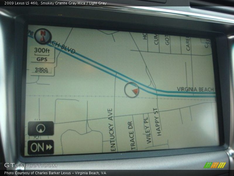 Smokey Granite Gray Mica / Light Gray 2009 Lexus LS 460