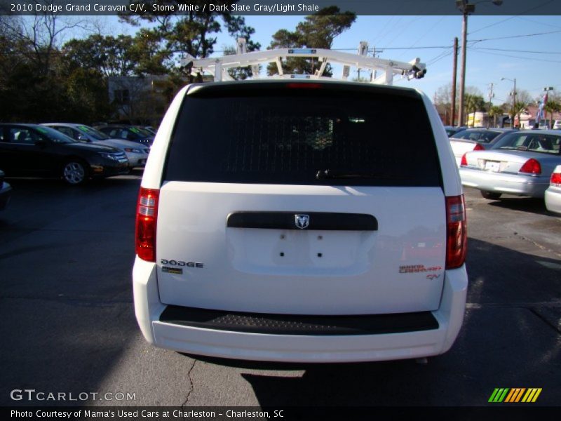 Stone White / Dark Slate Gray/Light Shale 2010 Dodge Grand Caravan C/V