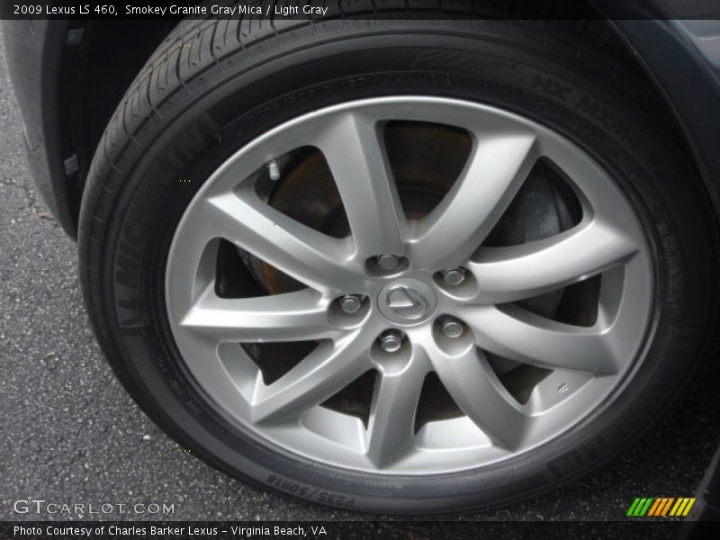Smokey Granite Gray Mica / Light Gray 2009 Lexus LS 460