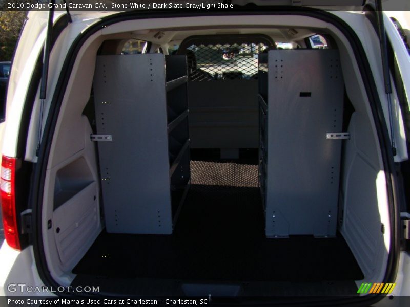Stone White / Dark Slate Gray/Light Shale 2010 Dodge Grand Caravan C/V