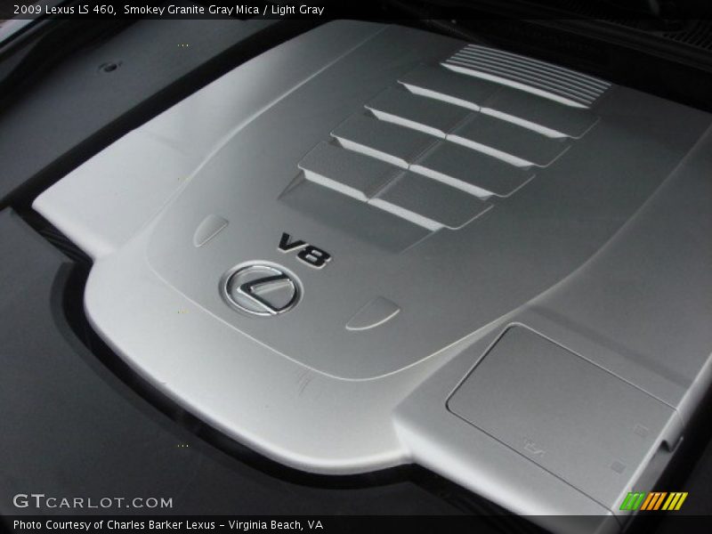 Smokey Granite Gray Mica / Light Gray 2009 Lexus LS 460