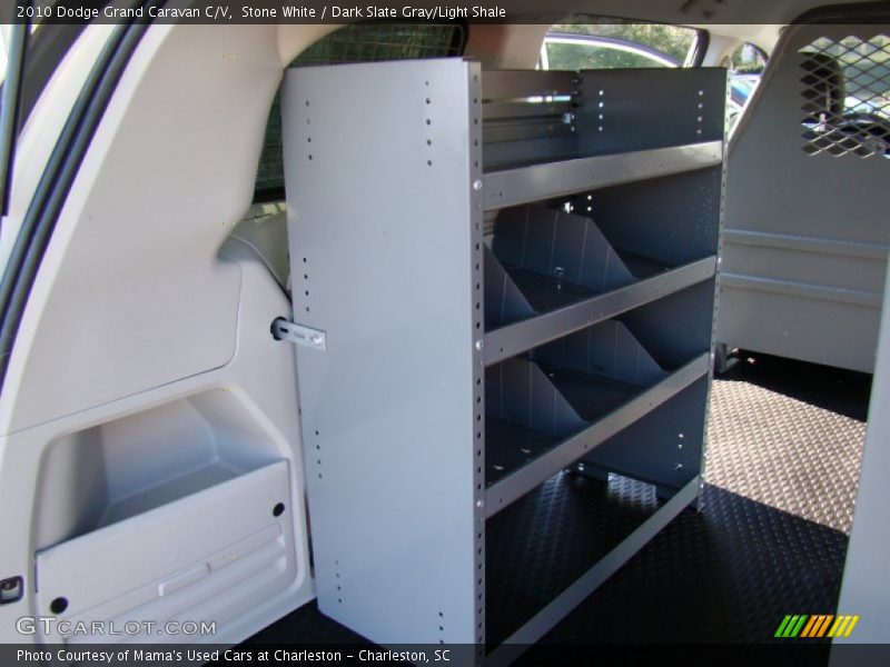Stone White / Dark Slate Gray/Light Shale 2010 Dodge Grand Caravan C/V