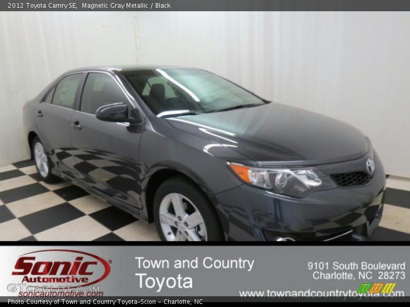 Magnetic Gray Metallic / Black 2012 Toyota Camry SE