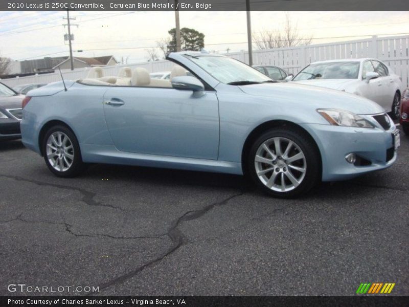 Cerulean Blue Metallic / Ecru Beige 2010 Lexus IS 250C Convertible