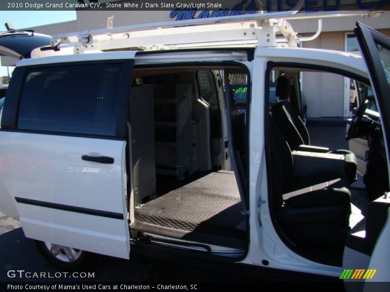 Stone White / Dark Slate Gray/Light Shale 2010 Dodge Grand Caravan C/V