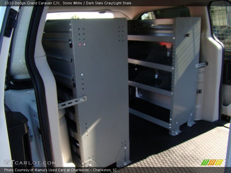 Stone White / Dark Slate Gray/Light Shale 2010 Dodge Grand Caravan C/V