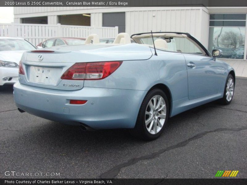 Cerulean Blue Metallic / Ecru Beige 2010 Lexus IS 250C Convertible
