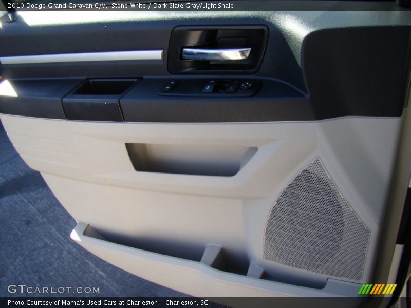 Stone White / Dark Slate Gray/Light Shale 2010 Dodge Grand Caravan C/V