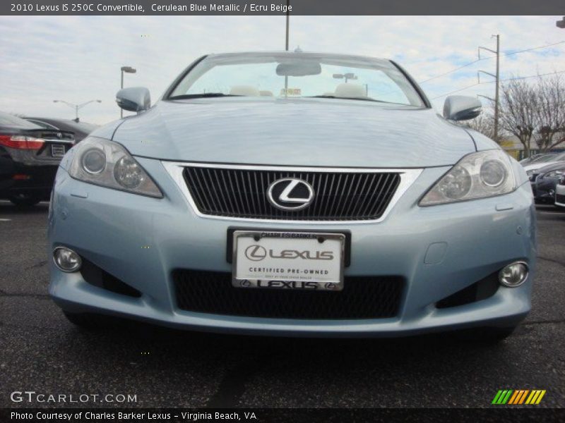 Cerulean Blue Metallic / Ecru Beige 2010 Lexus IS 250C Convertible
