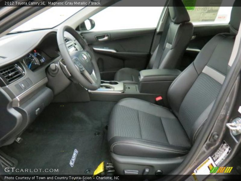 Magnetic Gray Metallic / Black 2012 Toyota Camry SE