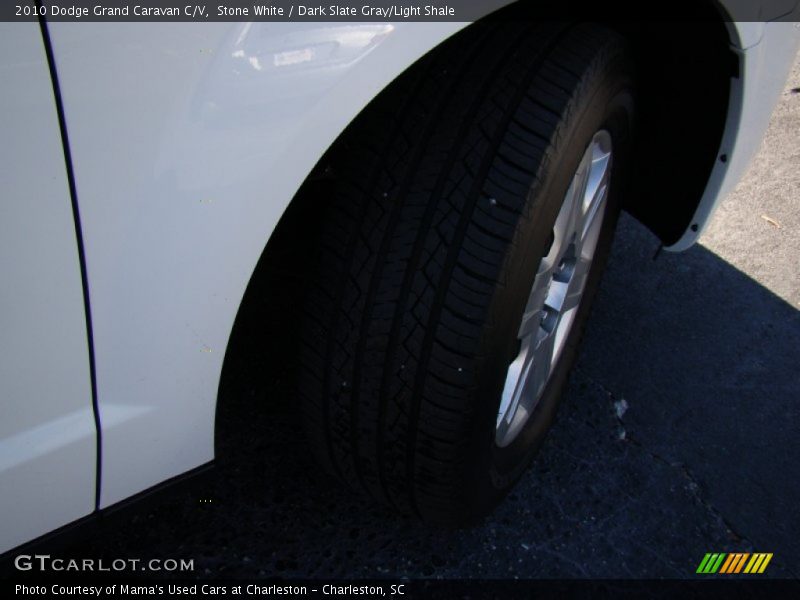 Stone White / Dark Slate Gray/Light Shale 2010 Dodge Grand Caravan C/V