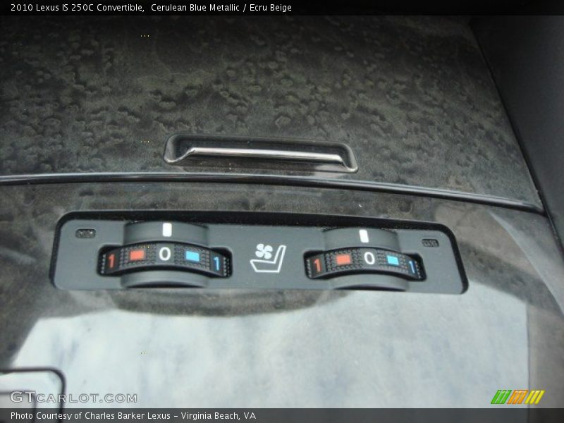 Cerulean Blue Metallic / Ecru Beige 2010 Lexus IS 250C Convertible