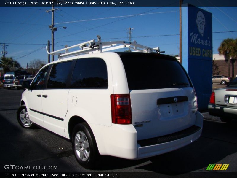 Stone White / Dark Slate Gray/Light Shale 2010 Dodge Grand Caravan C/V