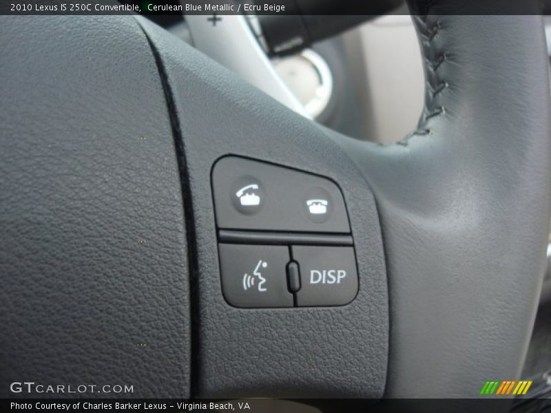 Cerulean Blue Metallic / Ecru Beige 2010 Lexus IS 250C Convertible