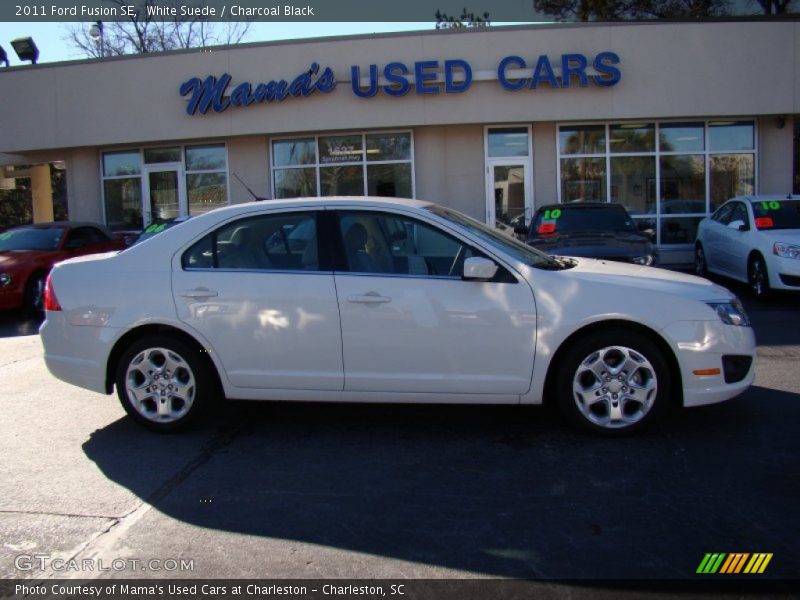 White Suede / Charcoal Black 2011 Ford Fusion SE